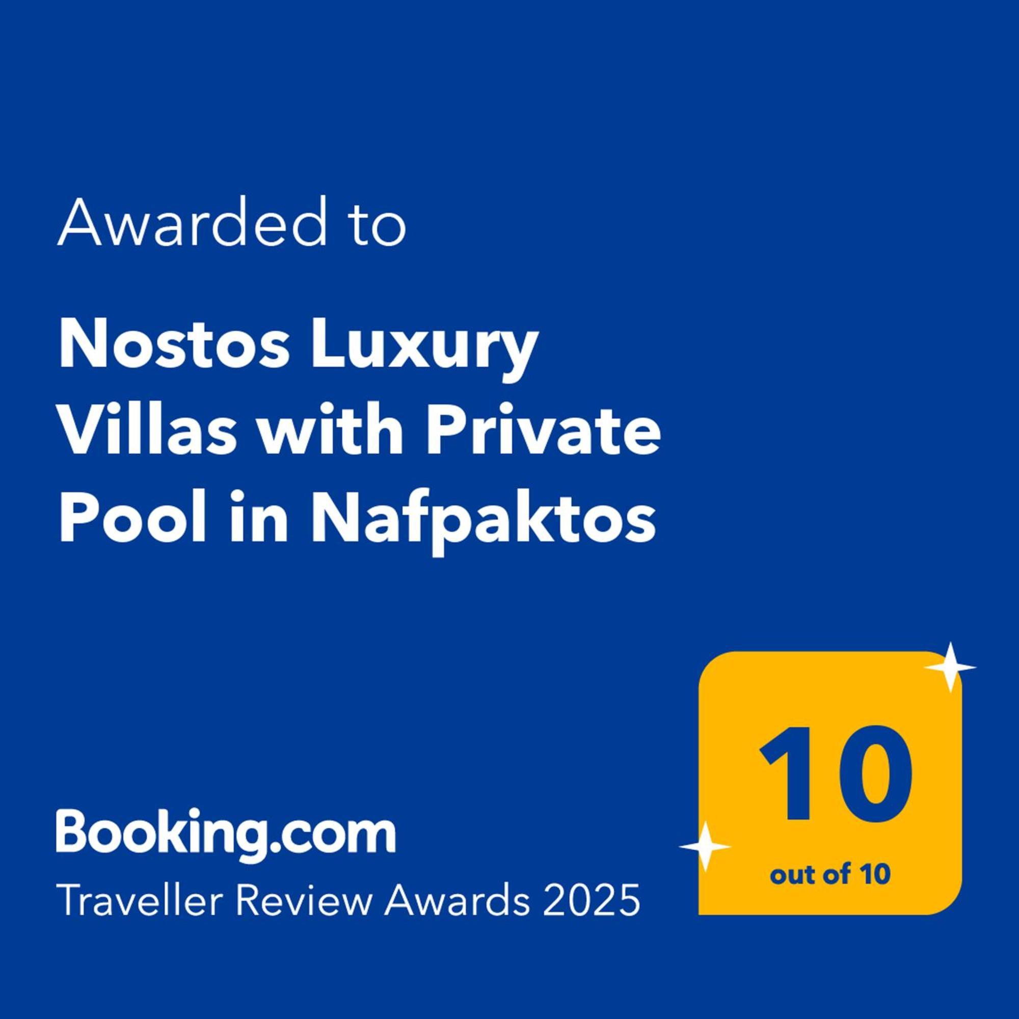 Nostos Luxury Villas With Private Pool In Nafpaktos Exterior foto